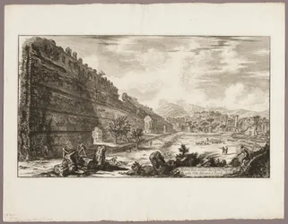 View of the Remains of the Praetorian Fort (the Poecile), Hadrian