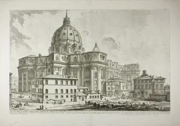 View of the exterior of St. Peter