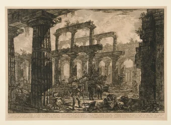 View of the Remains of the Cella of the Temple of Neptune, from Different Views
