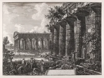 View of Some Columns of the Facade Opposite to the Previous Plate