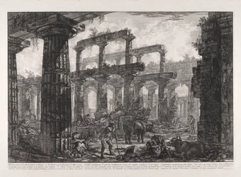 View of the Remains of the Cella of the Temple of Neptune, from Different Views
