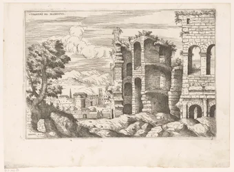 View of the Colosseum and Surroundings in Rome
