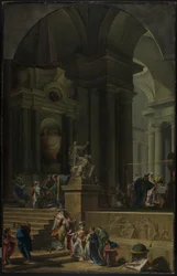 An Allegorical Monument to Sir Isaac Newton