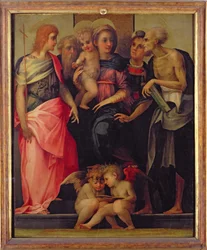 Madonna and Child with Saints (detail)