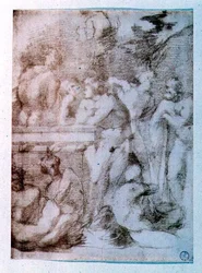 Study of nude men in conversation