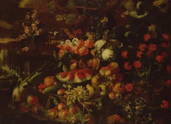 Still Life with Fruit, Vegetables and Flowers