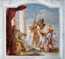 Aeneid Presents Cupid, Disguised as Ascanius, to Dido from the Room of the Aeneid in the Palazzina