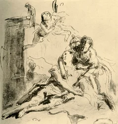Angelica Tends the Wounds of Medor, c1757