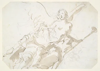 Apotheosis of an Aged Warrior, for a Ceiling in the Ca