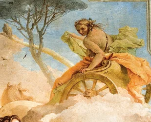 (detail) Armida, from Armida Abducting the Sleeping Rinaldo, from the Room of Jerusalem Delivered in the Palazzina, 1757