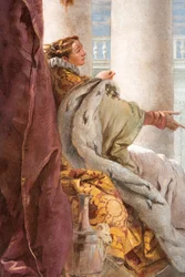 Dido from Aeneid Presents Cupid, Disguised as Ascanius, to Dido (detail)