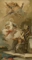 The Immaculate Conception (Joachim and Anna Receive Mary from God). Around 1757-59
