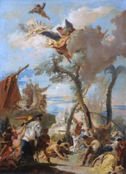 The Hebrews Collecting Manna in the Desert (sketch)