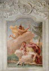 Mercury Exhorting Aeneas to Leave Carthage from the Room of the Aeneid in the Palazzina