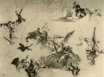 Sketch for a Ceiling Painting