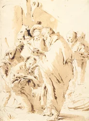 St Prosdocimus Baptizing St Giustina