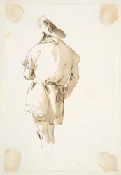 Standing Male Figure Seen from Behind