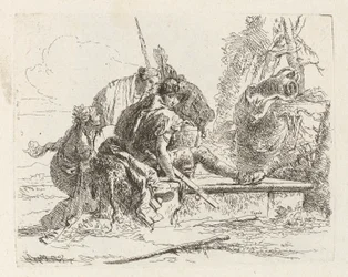 Two Soldiers and Two Women, from Various Capriccios
