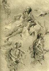 Venus resting and other figures