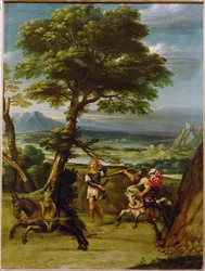 Landscape with Absalom killed by Joab