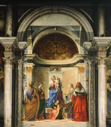 Madonna between four Saints