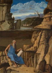 Saint Jerome Reading in a Landscape