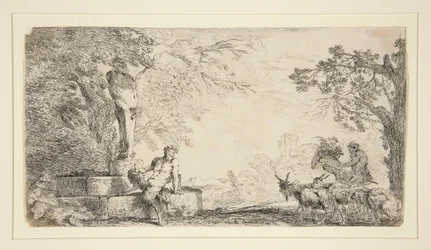 A Satyr Resting Beneath a Herm