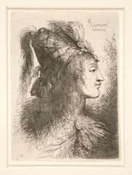 Figure Facing Right, from the Series Small Studies of Heads