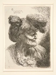 Figure Facing Right, from the Series Small Studies of Heads