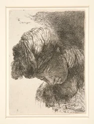 Figure with Their Head Lowered (from the series Small Studies of Heads)