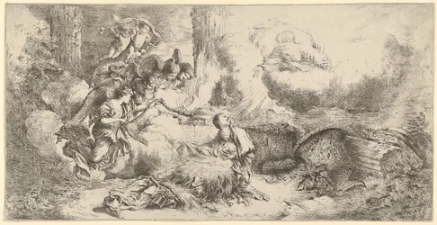 Nativity with God the Father and Angels