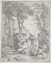 Pan Reclining before a Herm