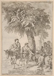 The Holy Family on Their Flight into Egypt