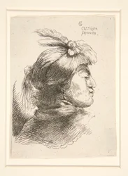 Young Man without a Beard, Seen in Profile, Turned to Right, from the Series Les Petites Tetes