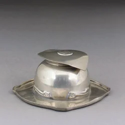 An English Pewter Inkstand