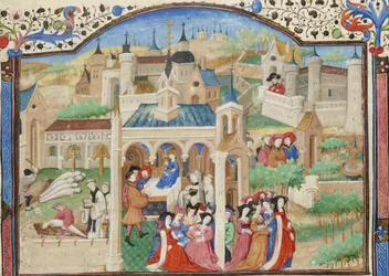 Decameron, Departure of the Storytellers from Florence