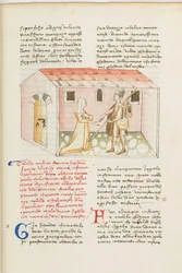 Decameron, The Armenian Steward - Tedaldo degli Elisei disguised finds Ermellina, Fifth day, story 7