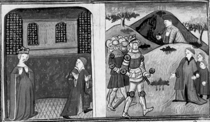 Decameron, The wife of the king of France accuses the Count of Anvers; the count reconciles with the king. Second day, story 8