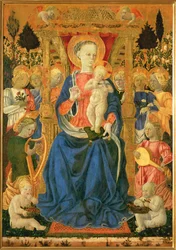 Virgin and Child on the Throne, with Angels and Putti