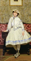 Alaide dressed in white