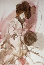An Elegant Lady with a Muff