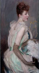 Portrait of Countess De Leusse, nee Berthier