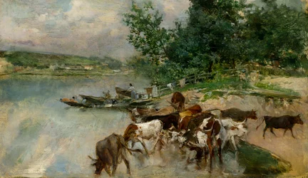 Drinking on the Seine, c.1874-75