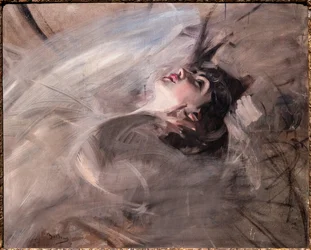 Half Length of Young Woman lying down