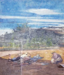 Peasants resting