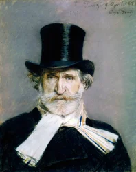 Portrait of Giuseppe Fortunino Francesco Verdi