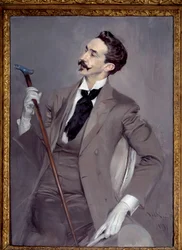 Portrait of Count Robert de Montesquiou (1855-1921), French Dandy and Writer