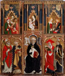 Altarpiece Reghezza: St Dominica on the Throne (Oil on Panel, circa 1472)