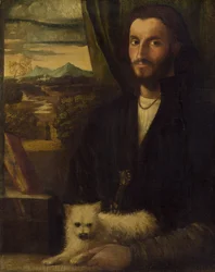 Portrait of a Man with a Dog