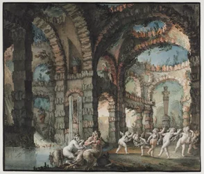 Family of Satyrs with Dancing Cherubs, c. 1775-76